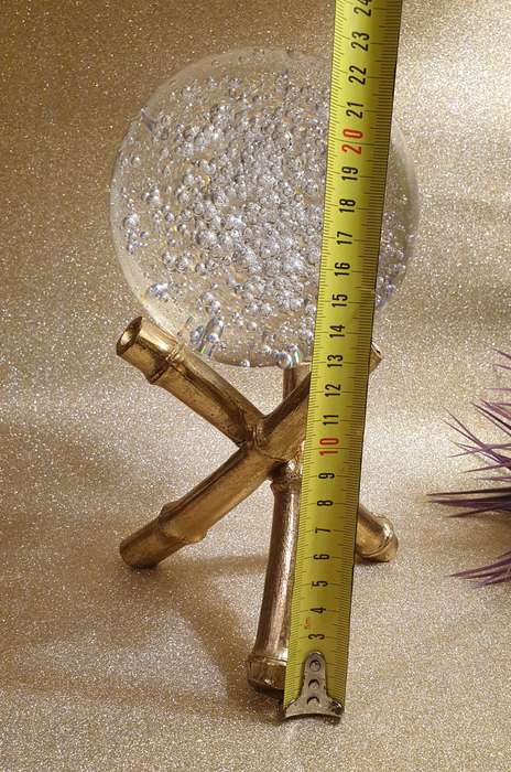 Pinto Bamboo & Crystal Ball Ornament