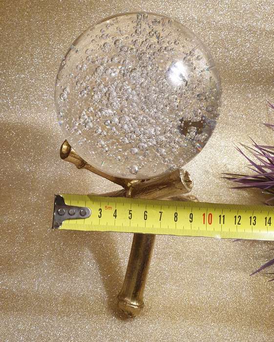 Pinto Bamboo & Crystal Ball Ornament
