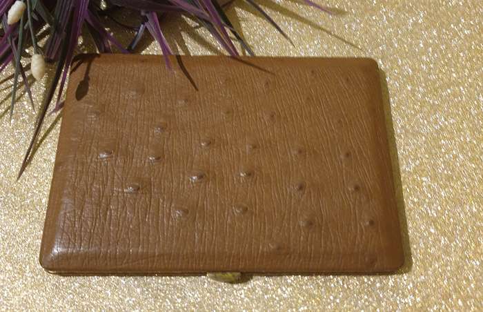 Ostrich Leather Cigarette Case | vintage |