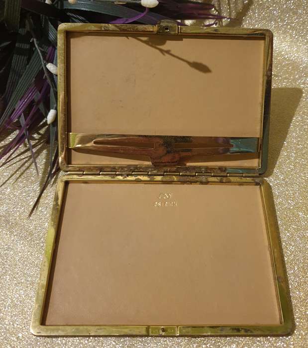 Ostrich Leather Cigarette Case | vintage |