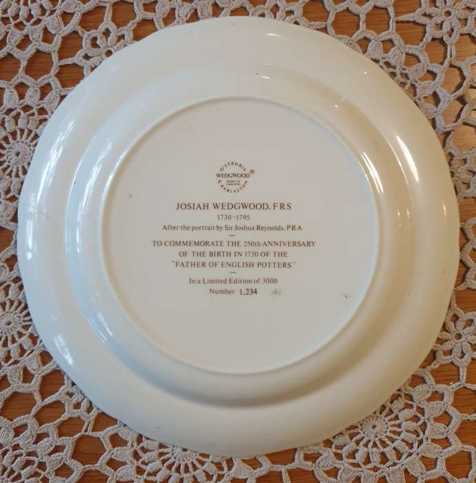 Wedgwood Collectors Plate JOSIAH WEDGWOOD