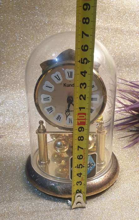 Kundo  Anniversary Clock Quartz Roman Numerals Plastic Dome