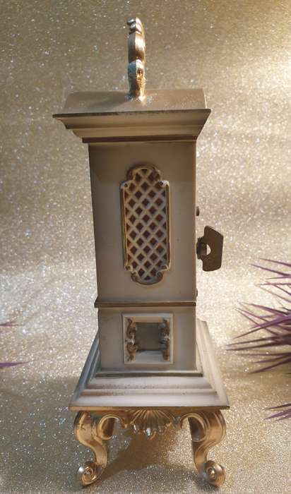 Vintage Schmid West Germany Working Clock | 10 X 7.5 X 22 CM HIGH |