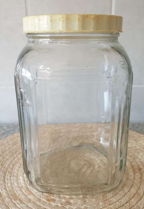 VINTAGE GLASS BOTTLE | STORAGE | DECOR | KITCHENALIA | 01