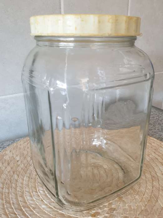VINTAGE GLASS BOTTLE | STORAGE | DECOR | KITCHENALIA | 01