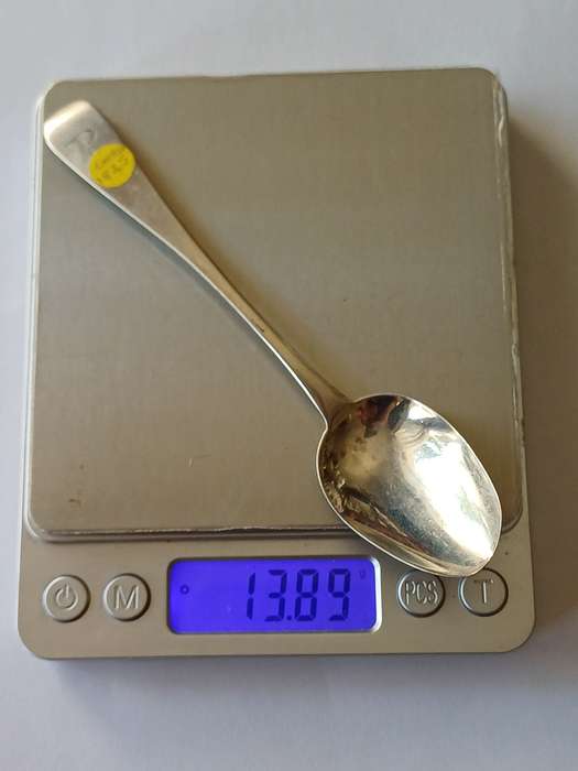 Antique Sterling Silver Spoon  Hallmarked 1825  Exeter  13.89g | 27 |
