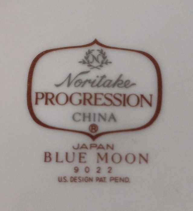 Set of 2 Noritake Progression Blue Moon 9022 Side Plates  Japan
