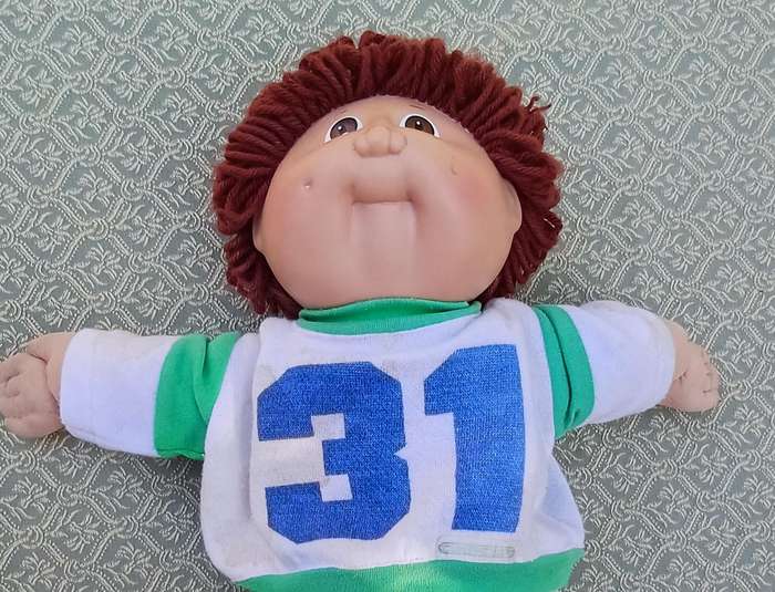 Vintage Cabbage Patch Doll Boy (1978-82)  Coleco Original Football Outfit