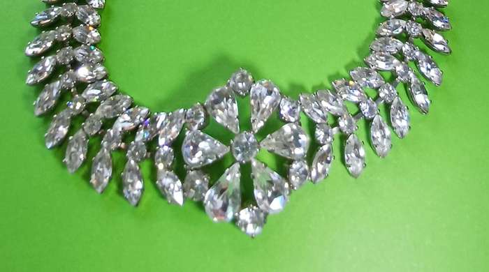 Vintage 1950's Rhinestone Necklace   | 16 |