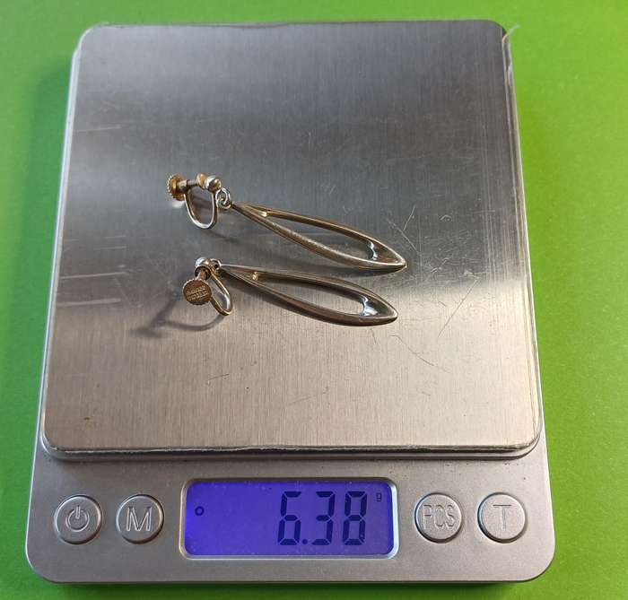Vintage 1960's Poul Warmind #31 Denmark Sterling Silver earings | 23 |