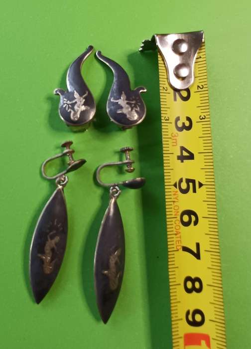 Siam EARINGS  sterling silver  | TWO SET | 26 |