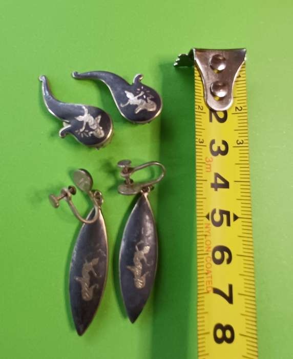 Siam EARINGS  sterling silver  | TWO SET | 26 |