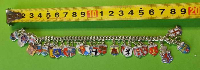 Vintage Sterling Silver Charm Bracelet | TRAVEL BRACELET | 27 |