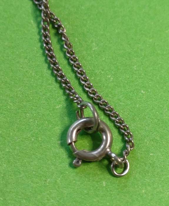 Silver Chain with Pearl Pendant | Vintage |  32 |