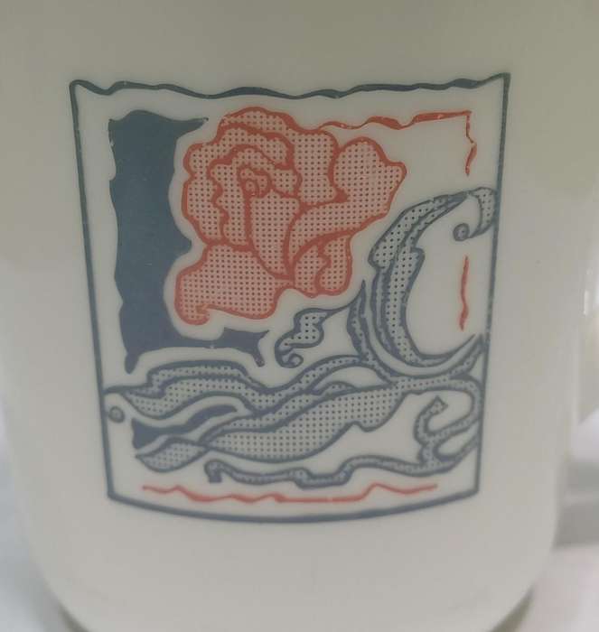 Vintage Rose Corning Ware Corelle Discontinued Tea Coffee Mug