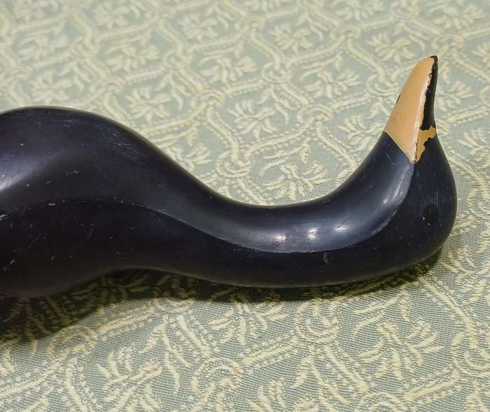 Vintage Plastic Duck Clothes Valet Closet Brush