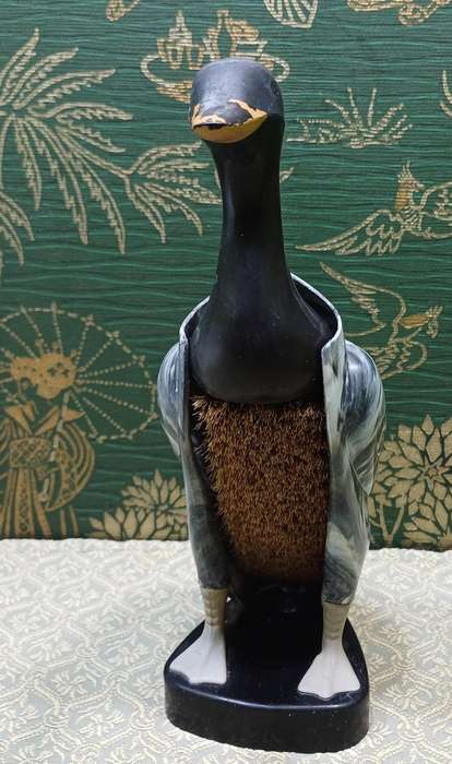 Vintage Plastic Duck Clothes Valet Closet Brush