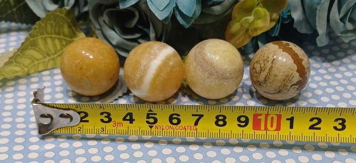 Set of 4 Crystal Stone Spheres  Elemental Orbs of Energy  | 35 |