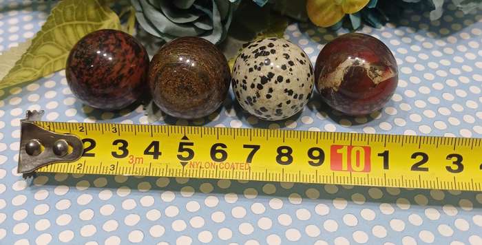 Set of 4 Crystal Stone Spheres  Elemental Orbs of Energy  | 36 |