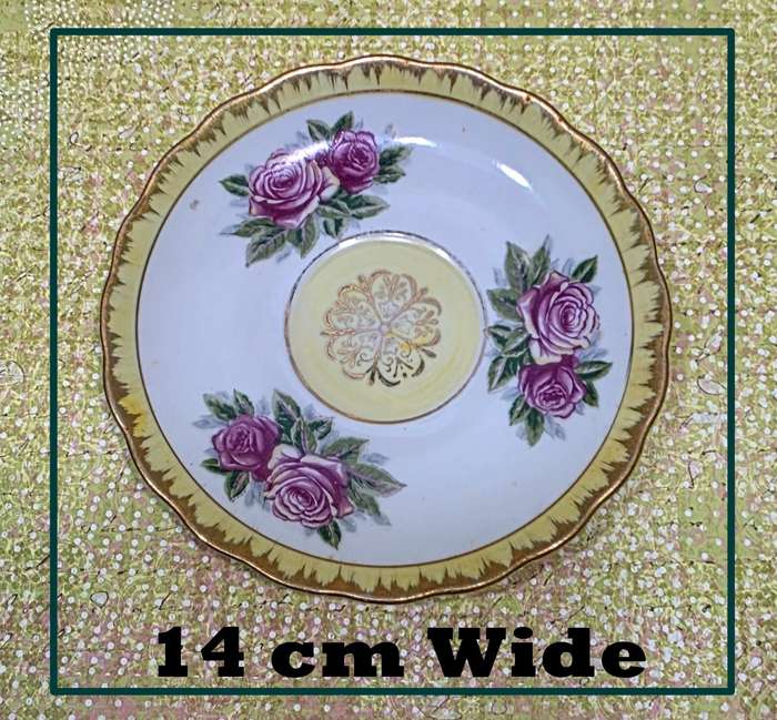 Vintage Porcelain Tea Trio Set | Elegant Rose Pattern | 04 |