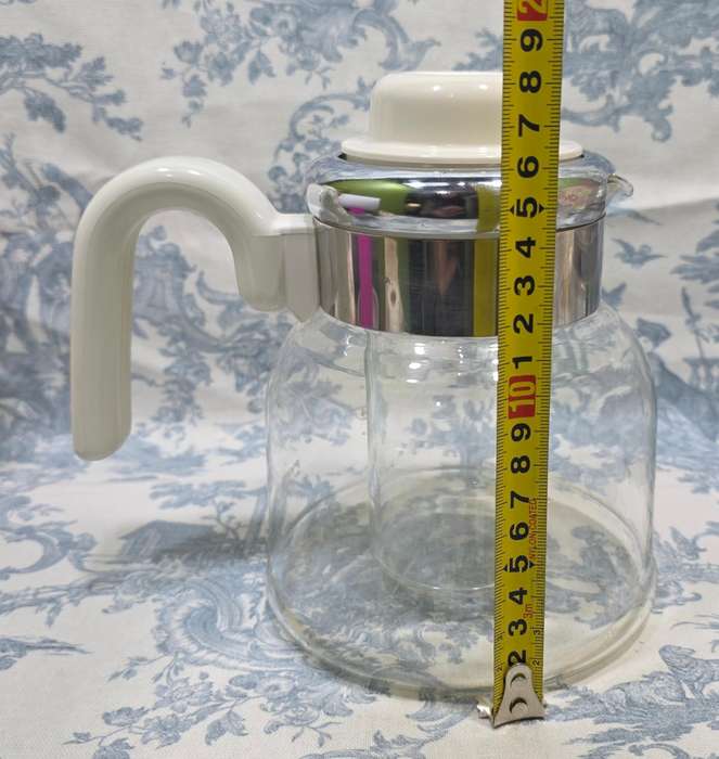 Vintage 1970s Pyrex Coffee/Tea Server | 2-in-1 Hot or Cold with Glass Ice Holder