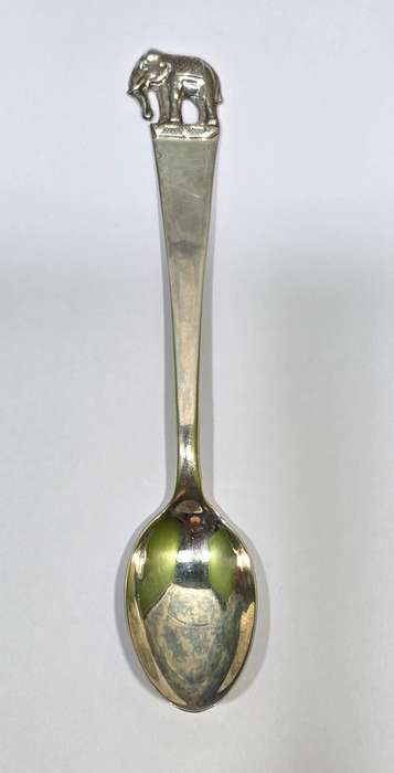 Vintage Sterling Silver Collectors Teaspoon | Elephant Design | 14.31g  | 39 |
