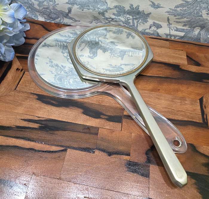 Mirror Mirror, Then and Now | Vintage Plated & Double-Sided Duo |