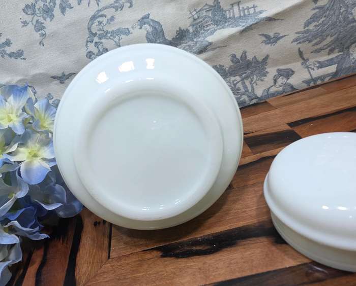 Old-School Cool | Vintage White Milk Bottle with Original Plastic Stopper