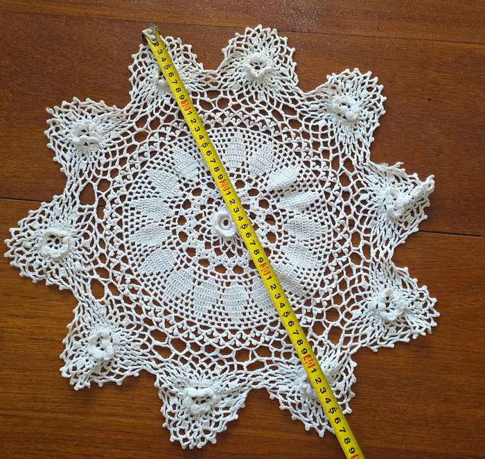 SET OF 4 CROCHET DOILIES | FARMHOUSE SHABBY CHIC |