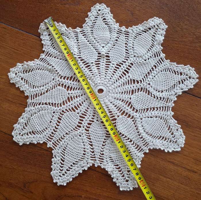SET OF 4 CROCHET DOILIES | FARMHOUSE SHABBY CHIC |