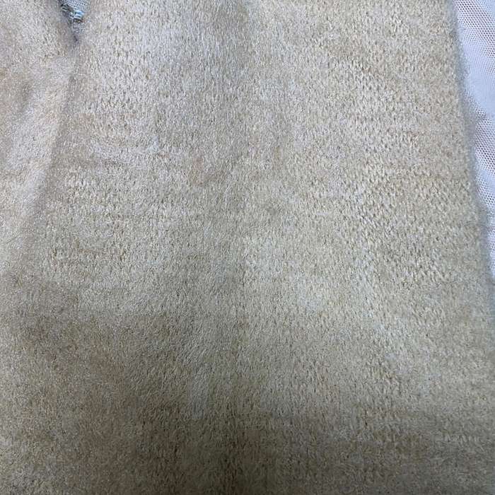 Soft Tan Winter Scarf with Tassels