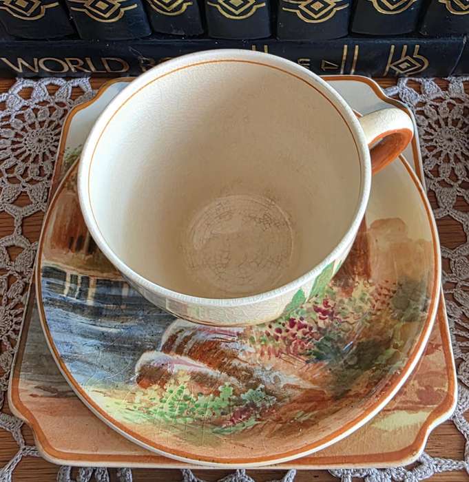 4 ROYAL DOULTON ` WOODLEY DALE` TEA TRIO SETS