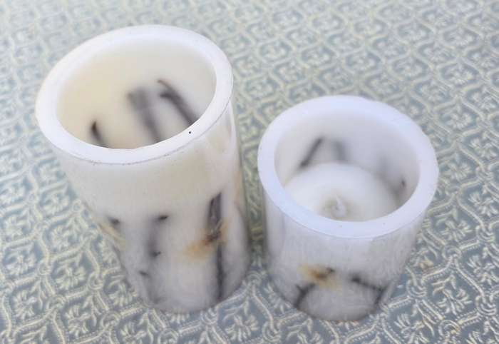 TWO BATTERY CANDLES | DECOR | HOME | BATTERIES NOT INCLUDED |