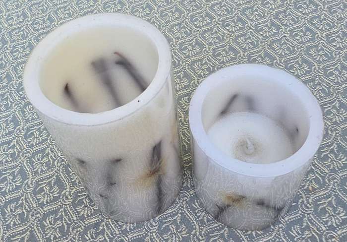 TWO BATTERY CANDLES | DECOR | HOME | BATTERIES NOT INCLUDED |