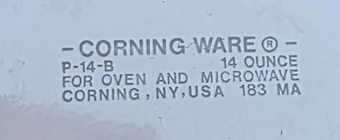 Set of 2 Vintage CorningWare Ovenproof Bowls  Made in the USA