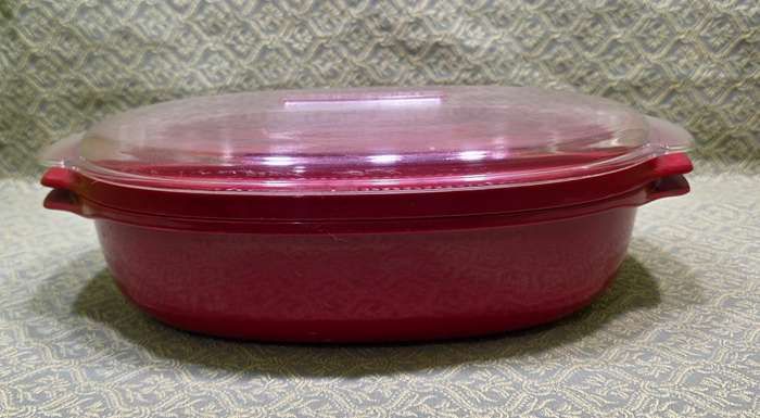 KitchenAid Universal Microwave Steamer | 3-Piece | Red & Clear | USA Import