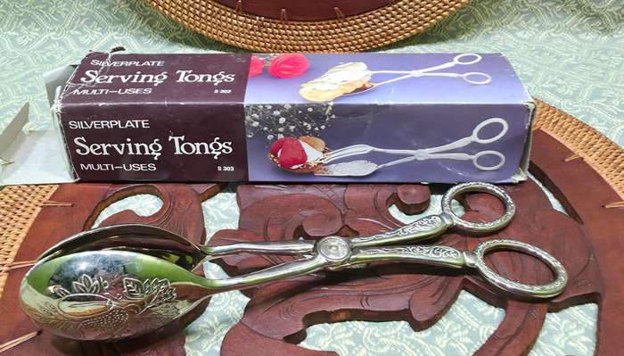 Silver Plated Serving Tongs