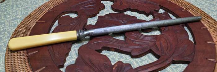 Vintage Bone Handle Knife Sharpener