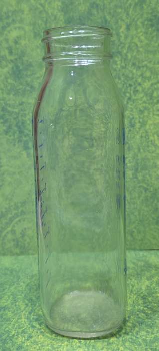 Vintage Davol Anti-Colic Brand Nurser Glass Baby Bottle, Duraglas Providence