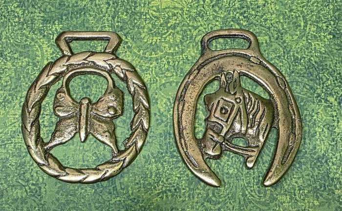 Brass Harness Horse Decoration