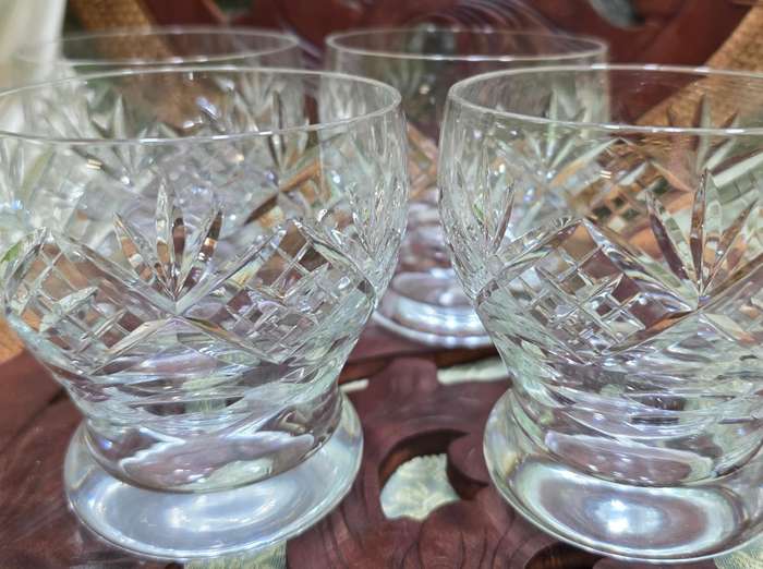 4 Webb Crystal Glasses