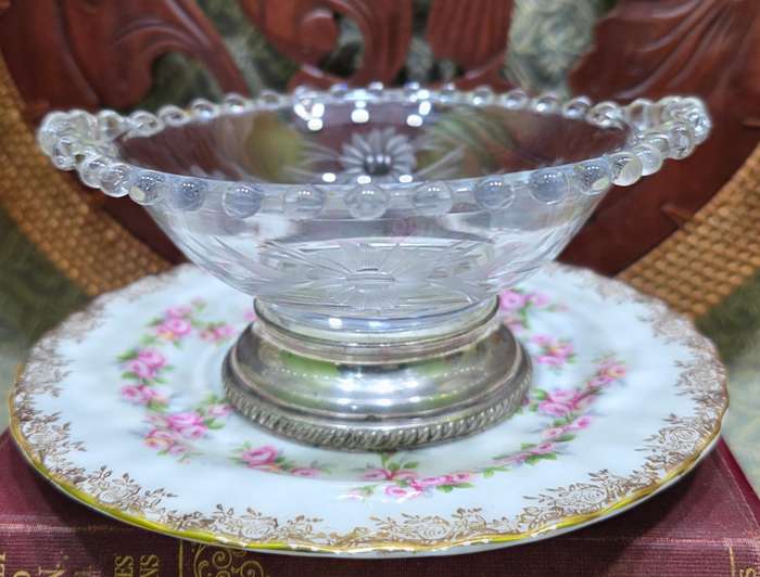 Sterling Silver and Glass Bowl