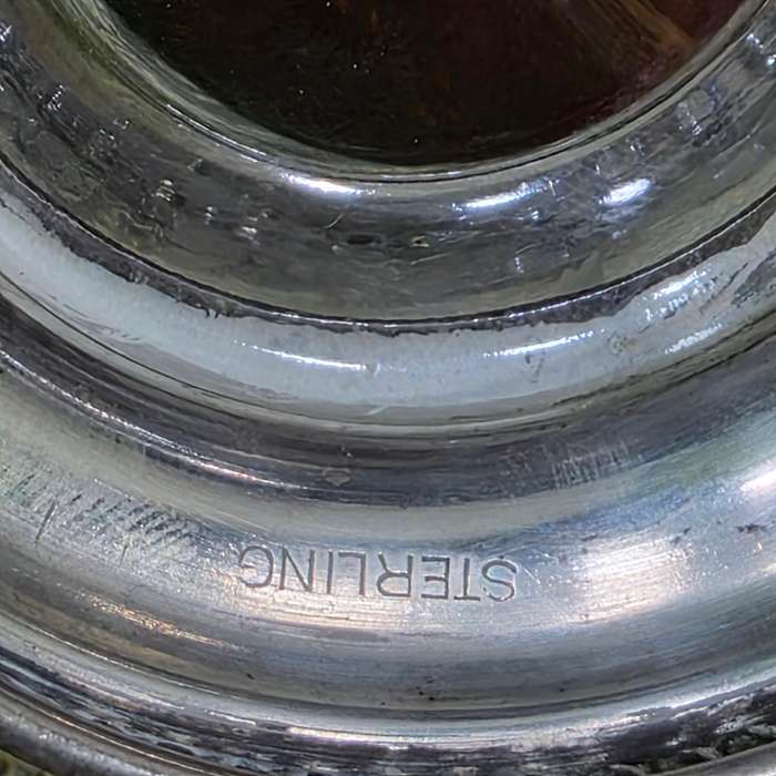 Sterling Silver and Glass Bowl