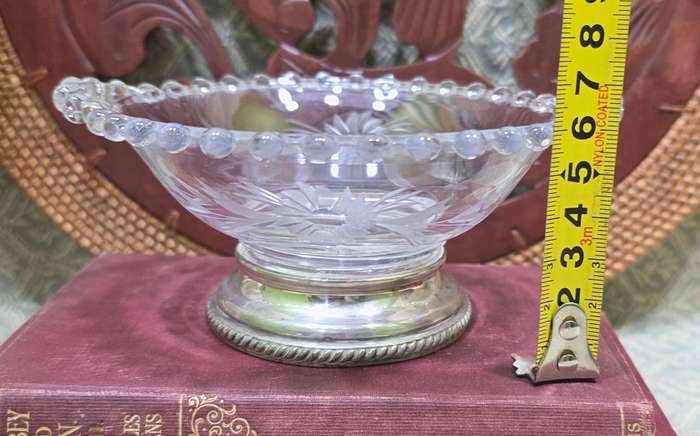Sterling Silver and Glass Bowl