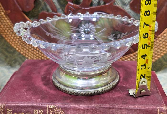Sterling Silver and Glass Bowl