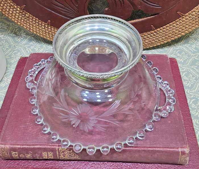 Sterling Silver and Glass Bowl