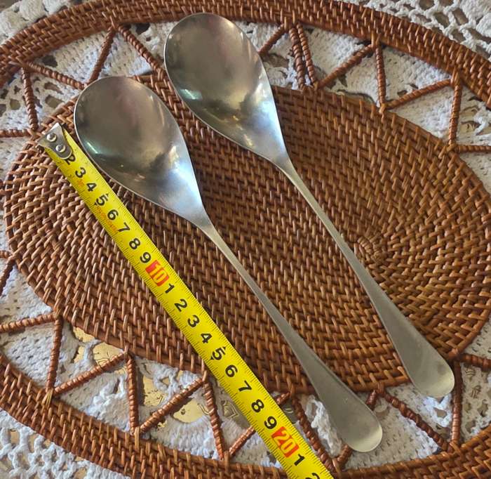 OLD HALL Serving Spoons - ALVESTON Pattern- Vintage