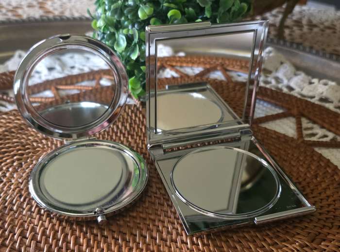 Set of Two Vintage-Style Compact Mirrors