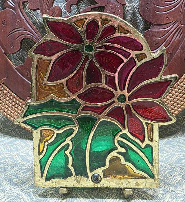 Tiffany Style | Cast Iron | candle holder | Vintage |