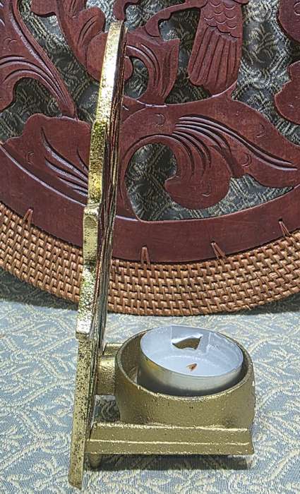 Tiffany Style | Cast Iron | candle holder | Vintage |